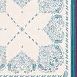 Pañuelo de lana con estampado paisley burdeos