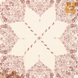 Bandana de seda con estampado paisley en ámbar