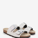 Silver flat sandal