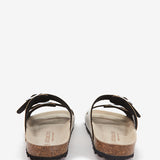 Silver flat sandal