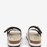 Silver platform sandal