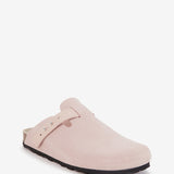 Zueco en serraje beige