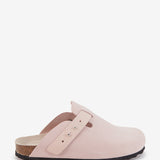 Zueco en serraje beige