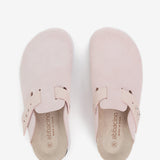 Zueco en serraje beige