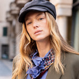 Gorra bretona de mujer negra