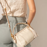 Beige crossbody bag